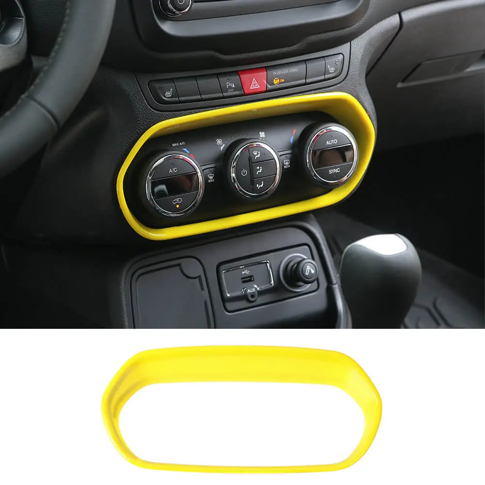 For 2015-2017 Jeep Renegade Air Conditioner Adjust Switch Decor Frame Cover Trim - Image 9