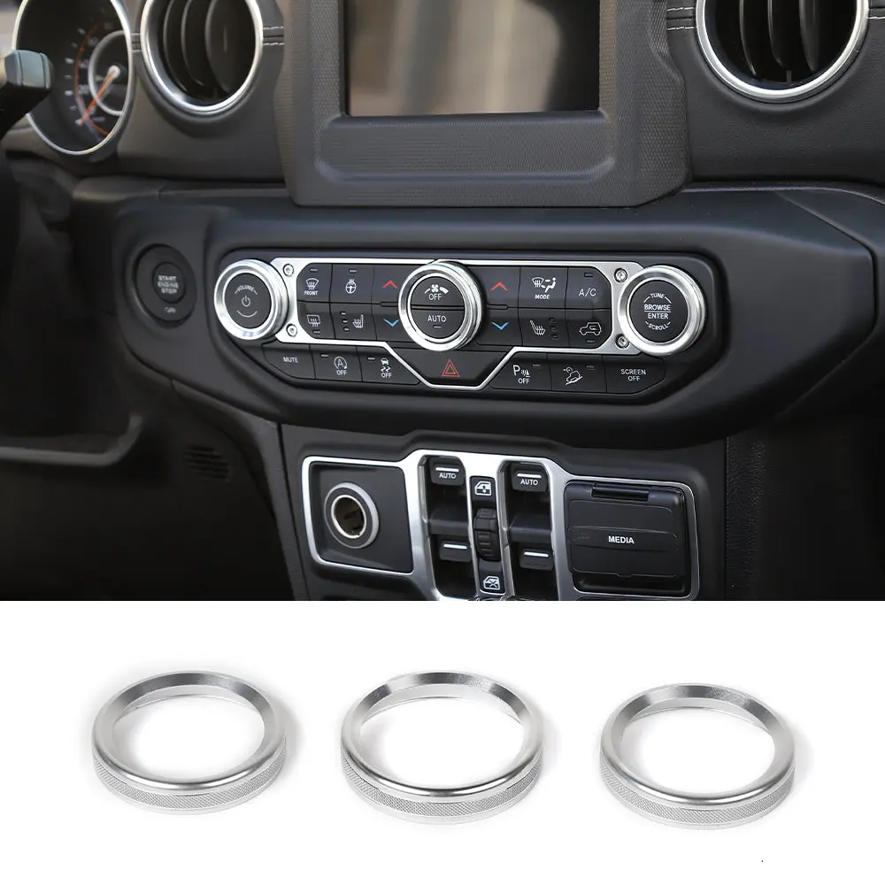 For 2018+ Jeep Wrangler JL JLU & Gladiator JT Air Conditioner Switch Knob Cover Trim Style A - Image 16