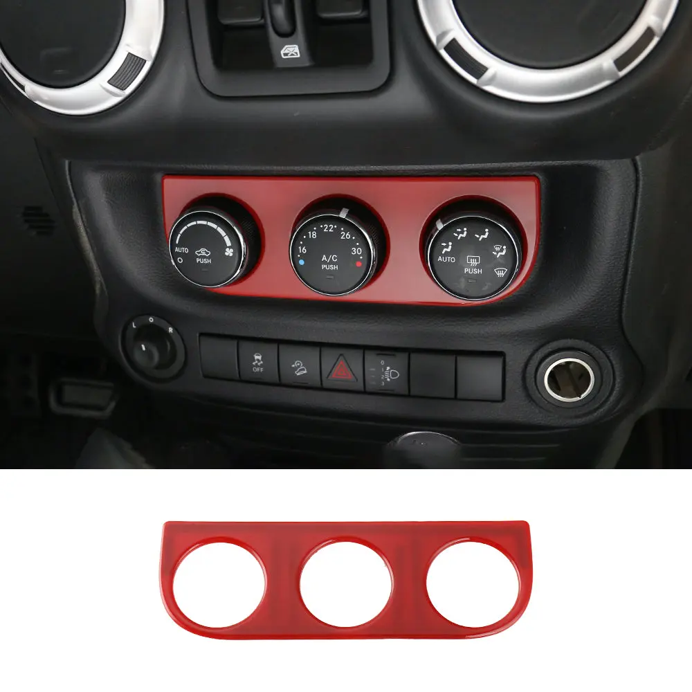 For 2011-2018 Jeep JK Wrangler Air Conditioner Switch Panel Cover Trim Bezel - Image 14
