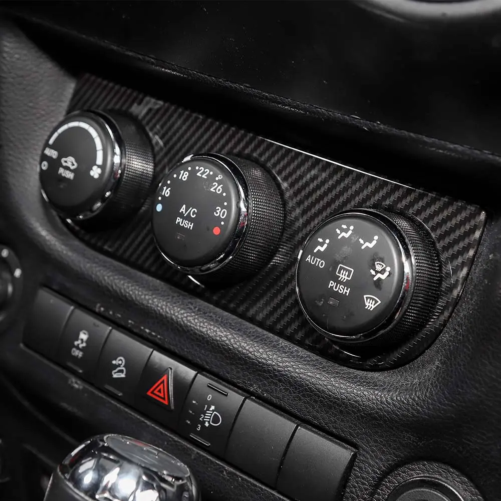For 2011-2018 Jeep JK Wrangler Air Conditioner Switch Panel Cover Trim Bezel - Image 3