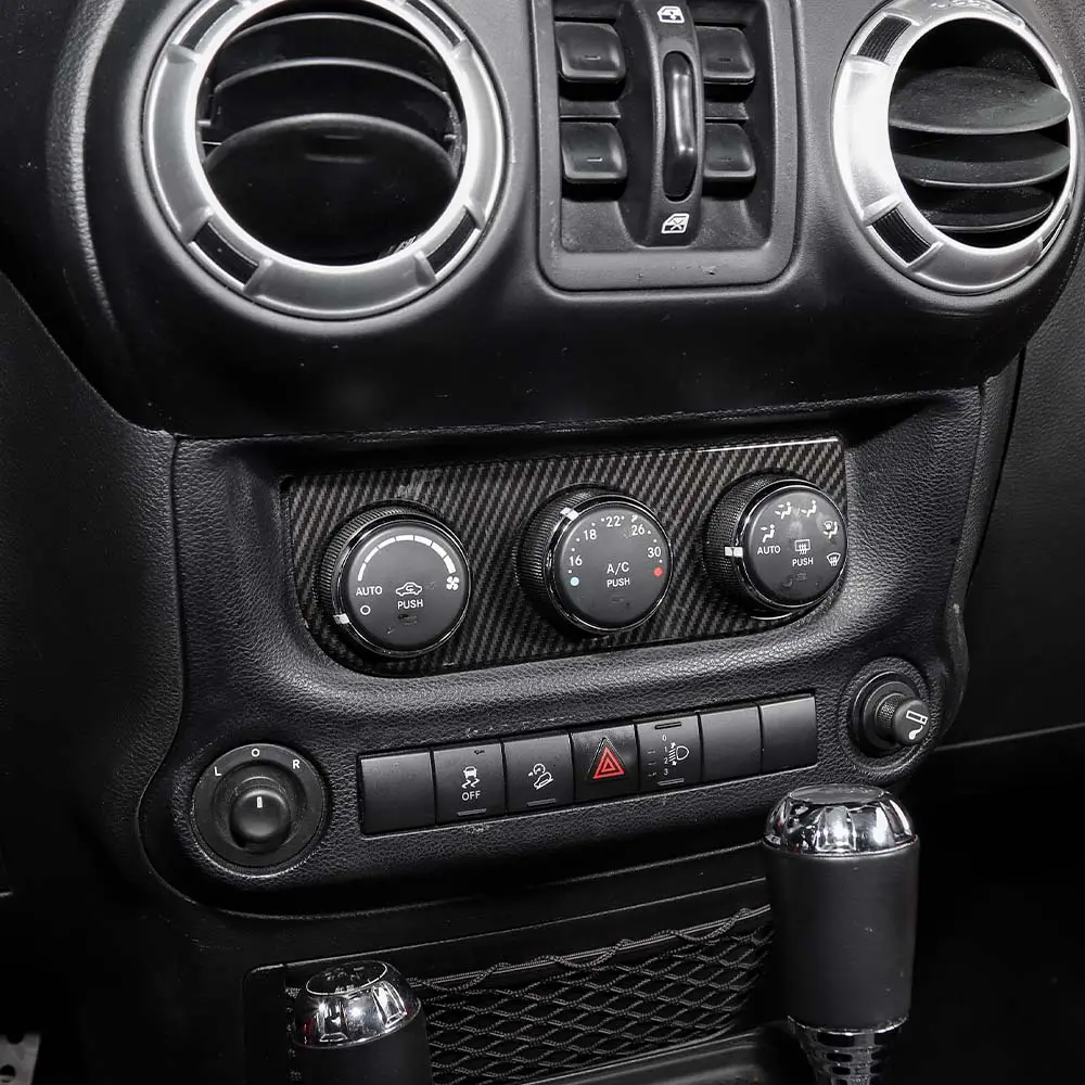 For 2011-2018 Jeep JK Wrangler Air Conditioner Switch Panel Cover Trim Bezel - Image 4
