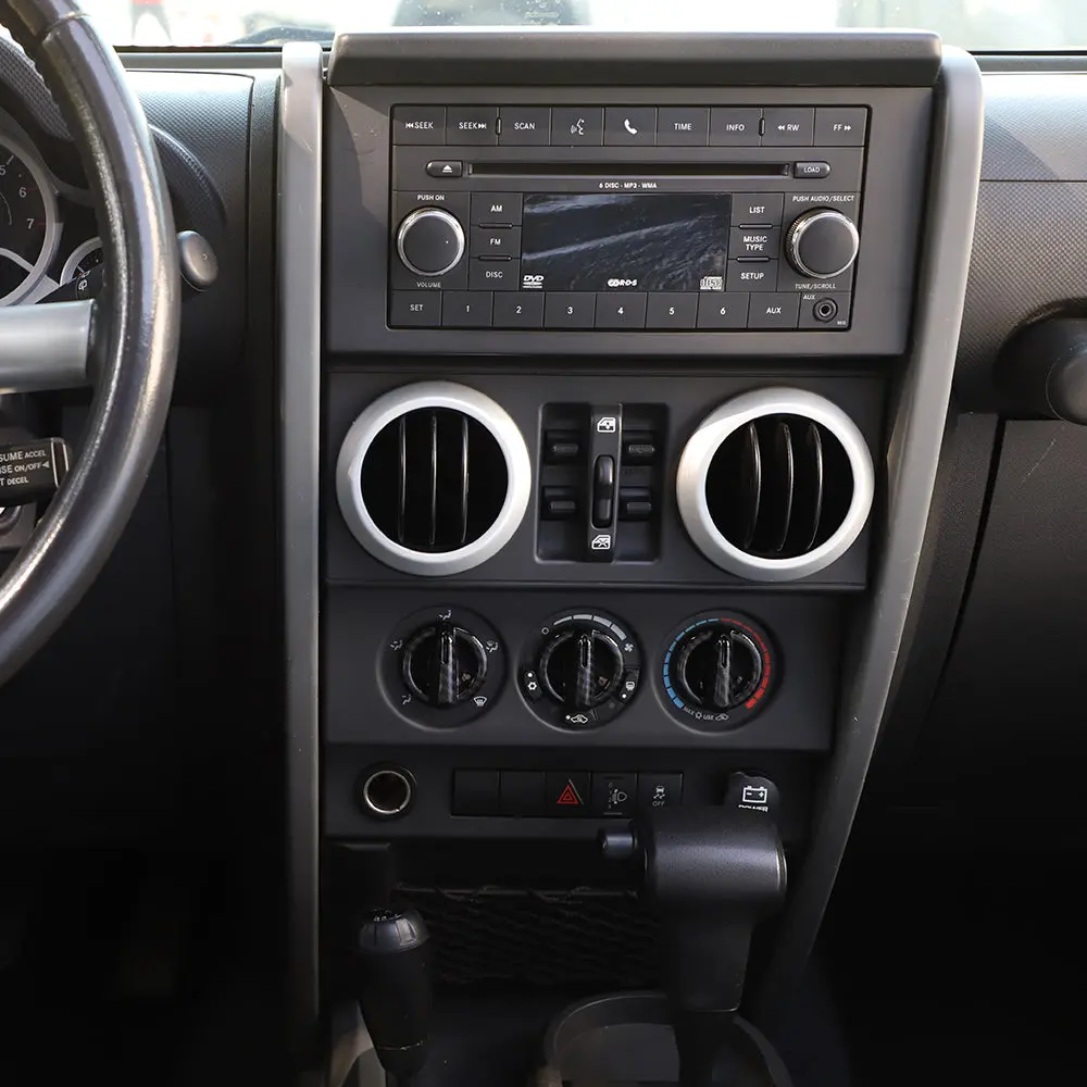 For 2007-2010 Jeep Wrangler JK JKU Air Conditioning Switch Knob Cover Trim - Image 7