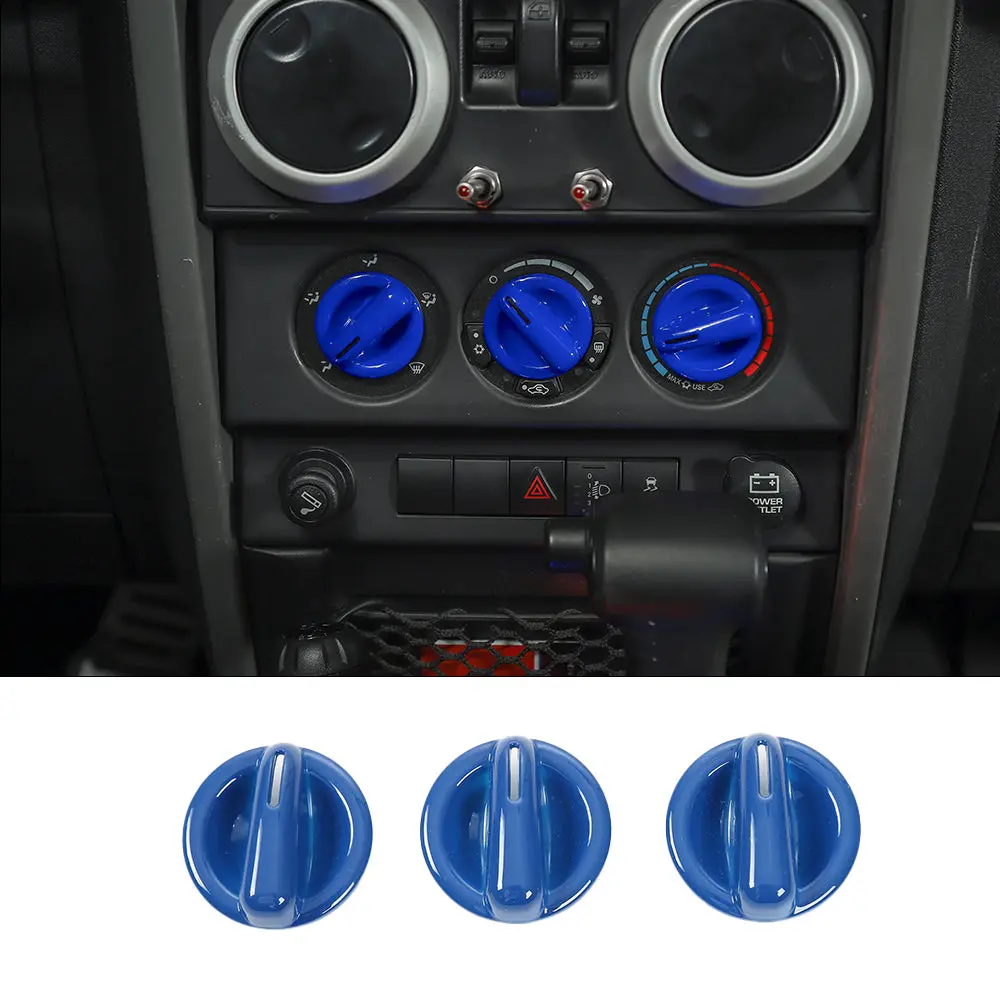 For 2007-2010 Jeep Wrangler JK JKU Air Conditioning Switch Knob Cover Trim - Image 9
