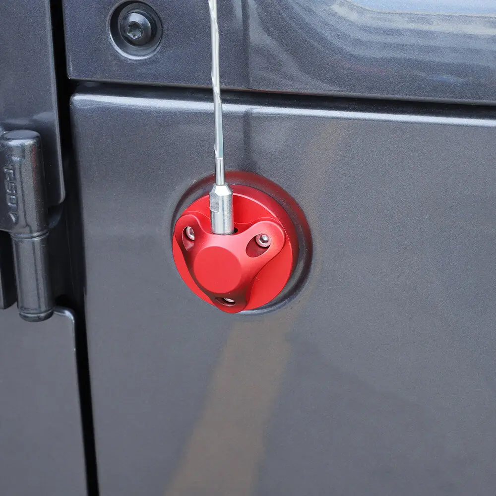 For 2007-2023 Jeep Wrangler JK JL & Gladiator JT Aluminium Alloy Antenna Base Cover Replacement Trim - Image 3
