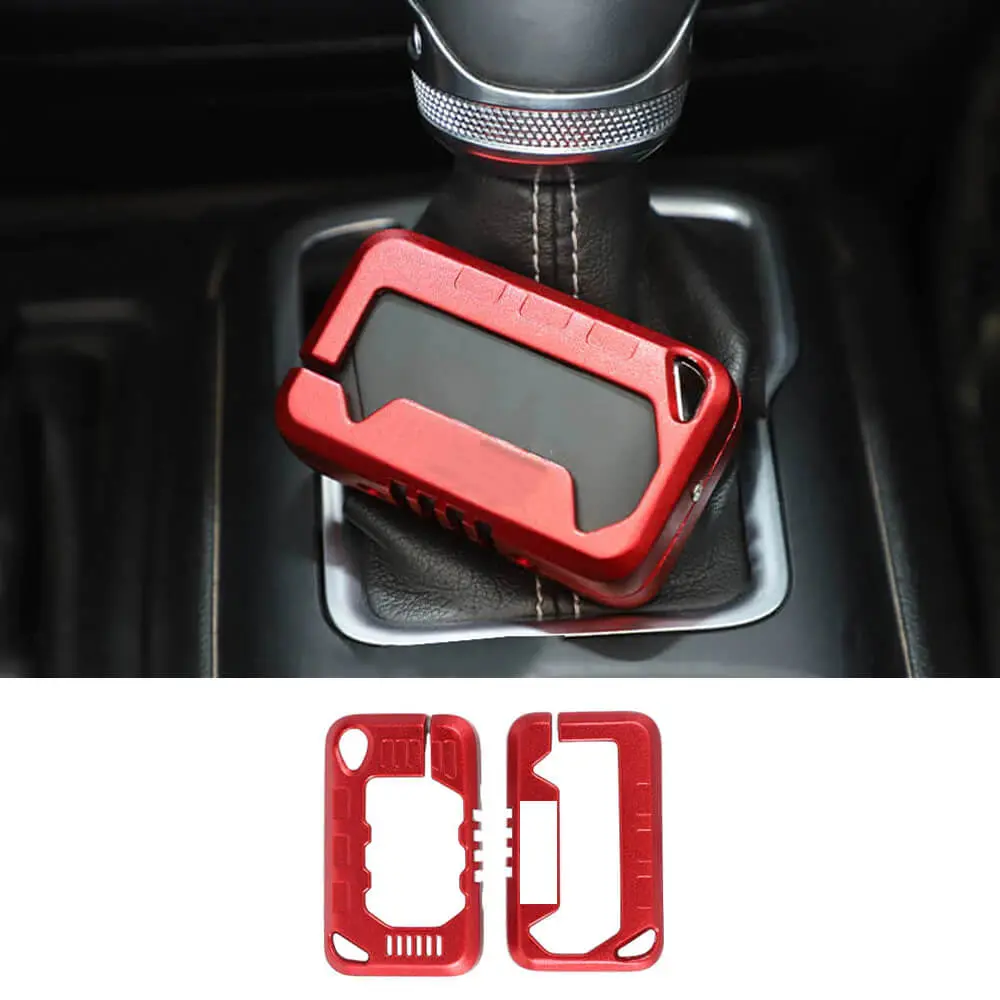 For 2018+ Jeep Wrangler JL & Gladiator JT Aluminum Alloy Key Case Trim Cover Shell Protector - Image 8