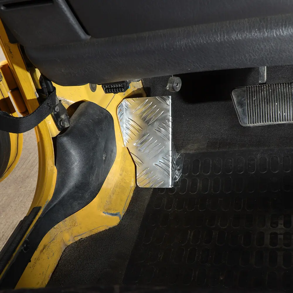 For 1997-2006 Jeep Wrangler TJ Aluminum Alloy Left Foot Rest Pedal Cover Silver - Image 3