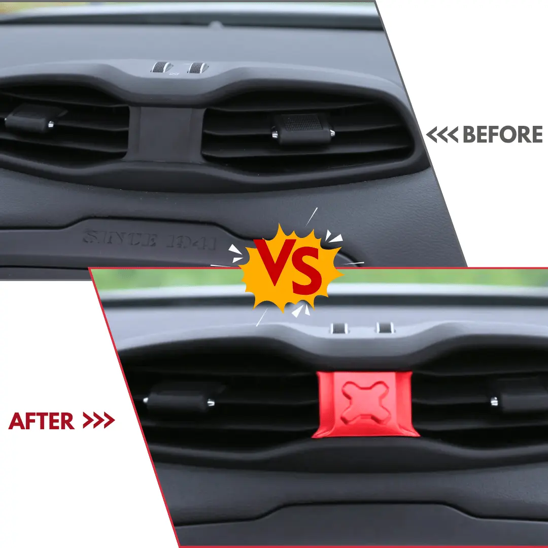 For 2015+ Jeep Renegade Central Air Outlet Vents Cover Trim Aluminum - Image 2