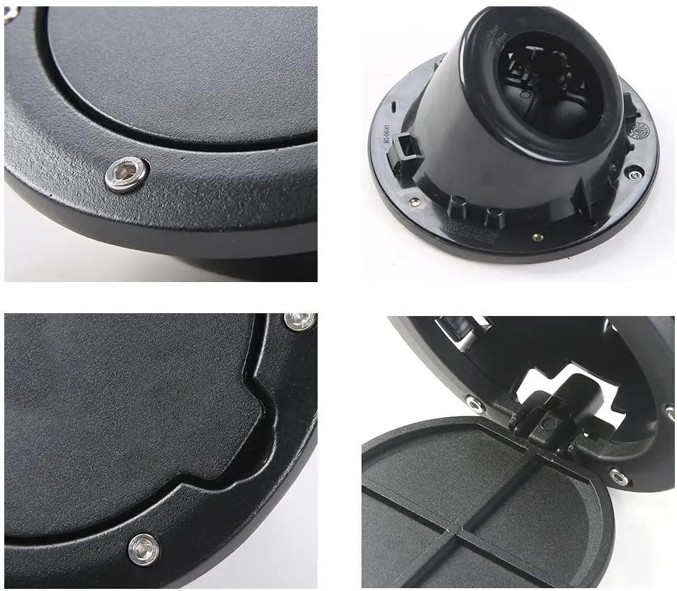 For 2007-2018 Jeep Wrangler JK JKU Gas Cap Fuel Filler Door Cover (Black) - Image 7