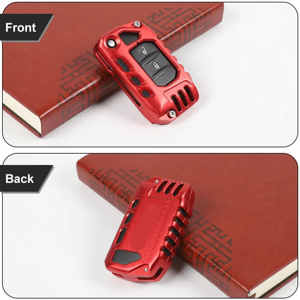 For 2018+ Jeep Wrangler JL JLU, Gladiator JT Aluminum Key Fob Cover Case - Image 5