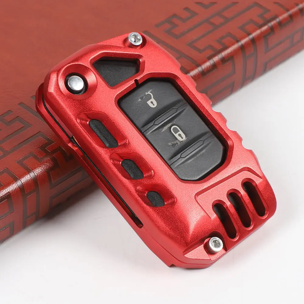 For 2018+ Jeep Wrangler JL JLU, Gladiator JT Aluminum Key Fob Cover Case - Image 7