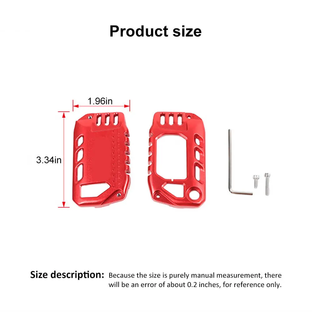 For 2018+ Jeep Wrangler JL JLU, Gladiator JT Aluminum Key Fob Cover Case - Image 8