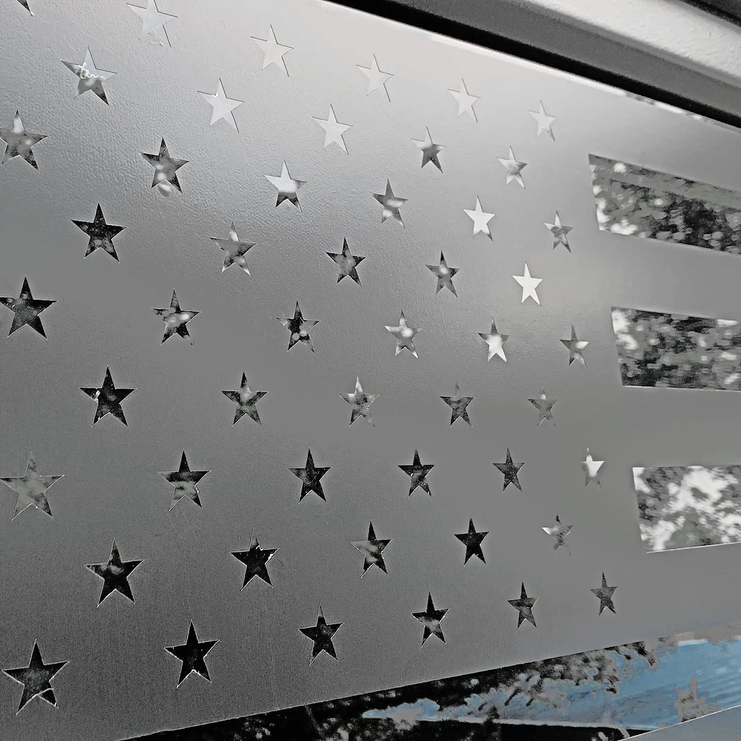 For 2018+ Jeep Wrangler JL 2 Door  American Flag Window Decals Vinyl Rear Window Stickers - Image 4