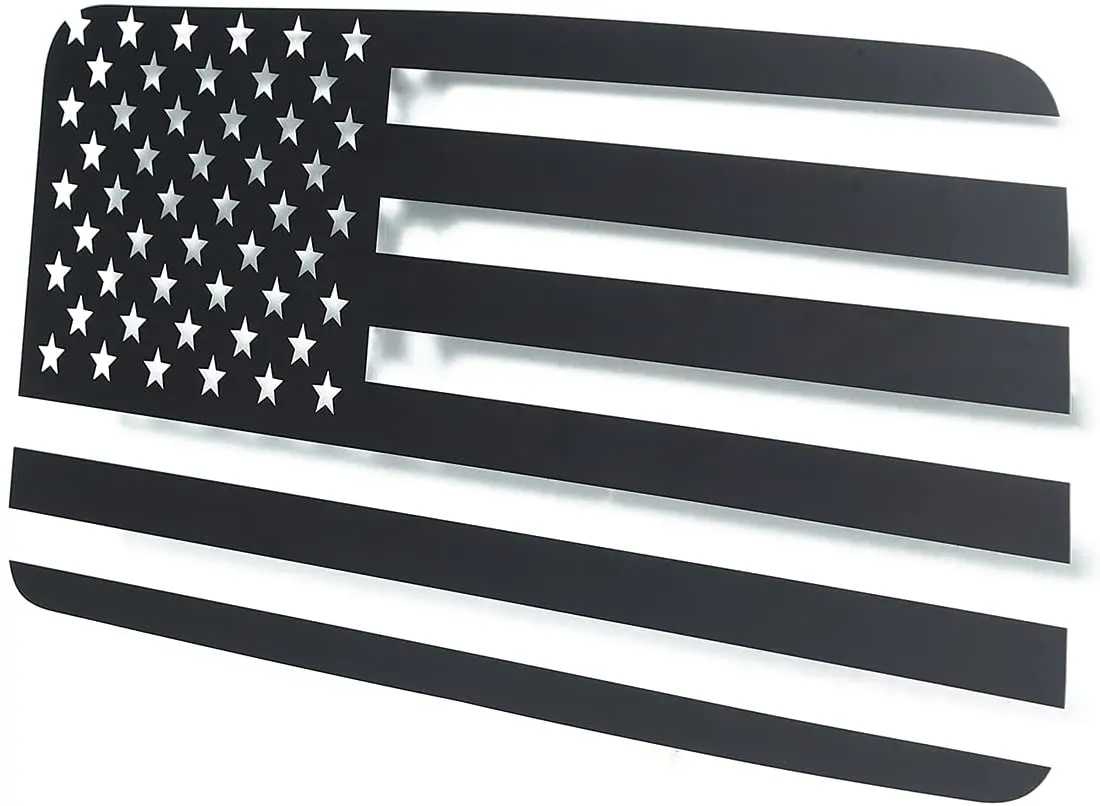 For 2018+ Jeep Wrangler JL 2 Door  American Flag Window Decals Vinyl Rear Window Stickers - Image 5