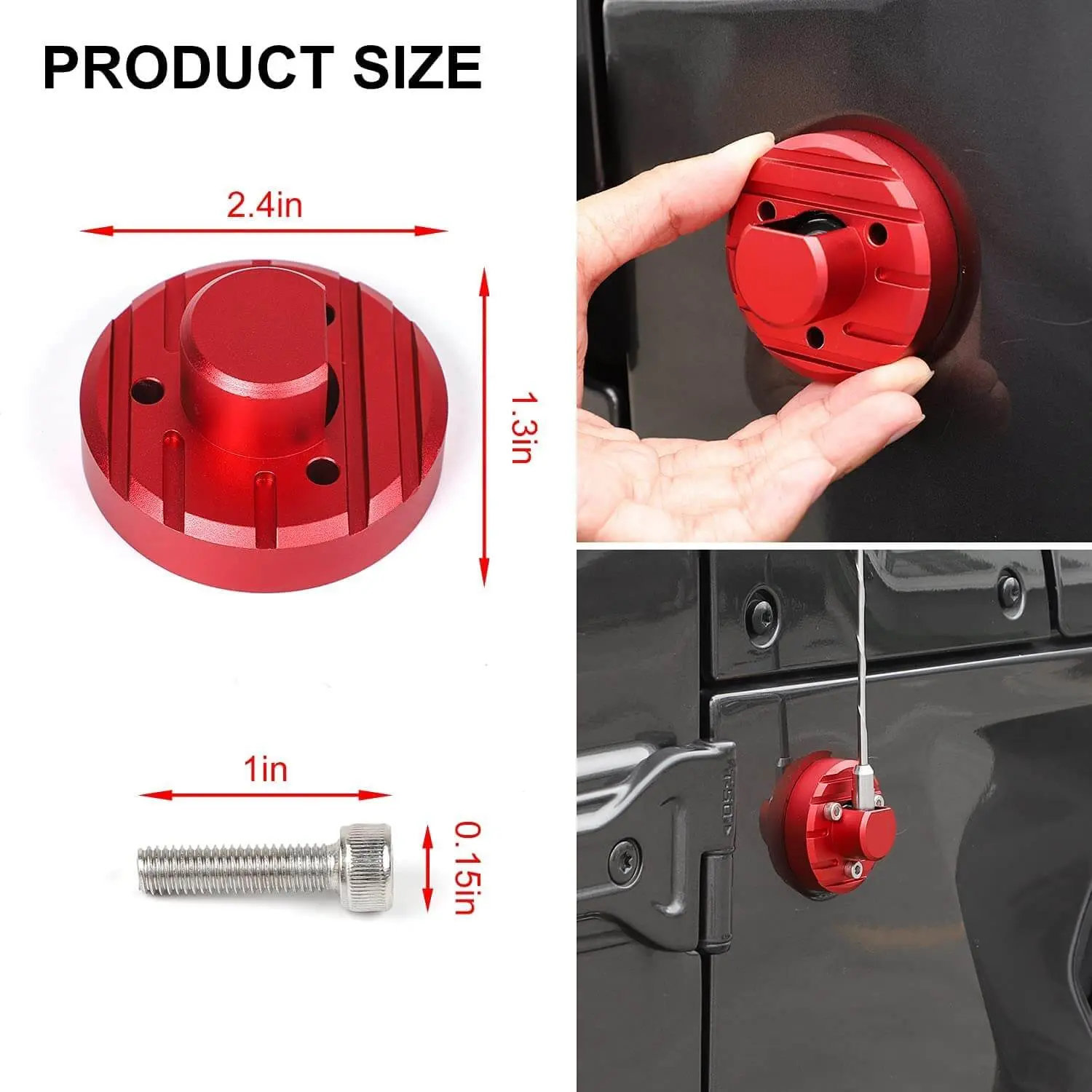 For 2007-2023 Jeep Wrangler JL JK JT Antenna Base Trim Replacement AM FM Adapter - Image 3