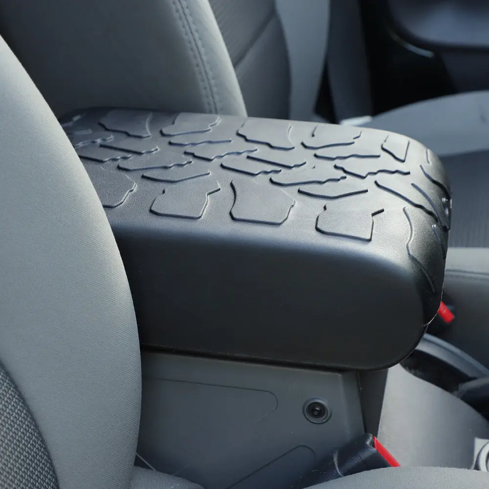 For 2007-2010 Jeep Wrangler JK JKU Armrest Box Cover Pad Rubber Mat Non-slip Cushion - Image 3