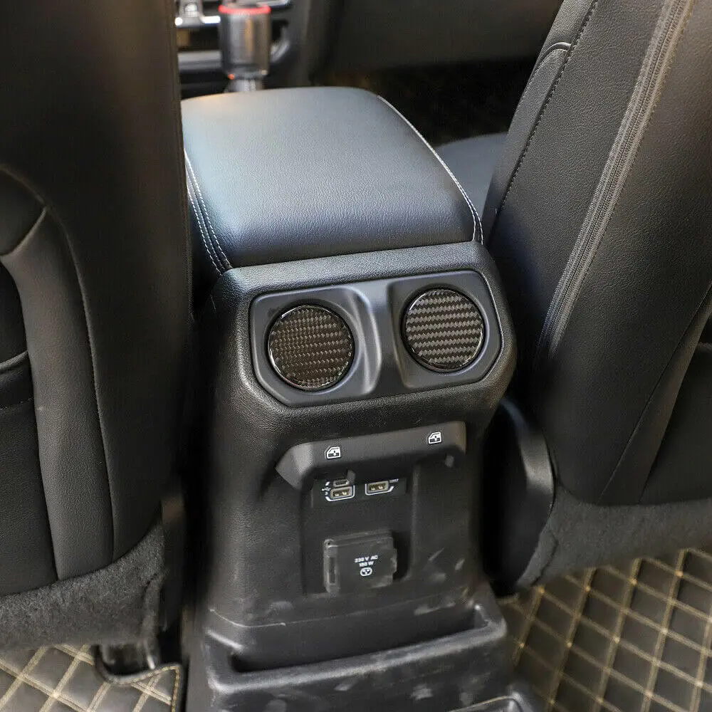 For 2018+ Jeep Wrangler JL Gladiator JT Armrest Box Rear Air Condition Vent Outlet Trim - Image 5