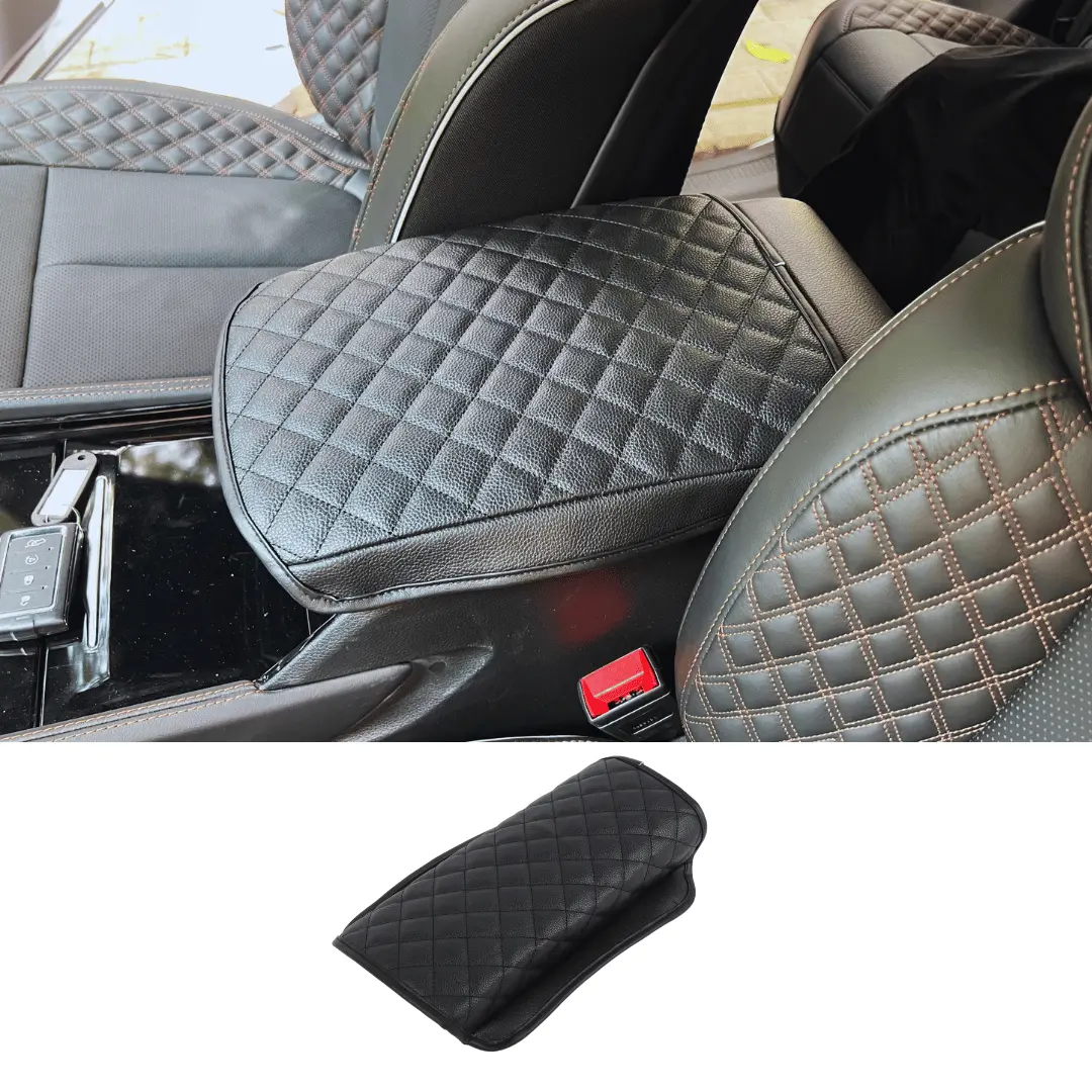 For 2022+ Jeep Grand Cherokee Center Console Armrest Pad Cover – Leather Protective Lid Cover