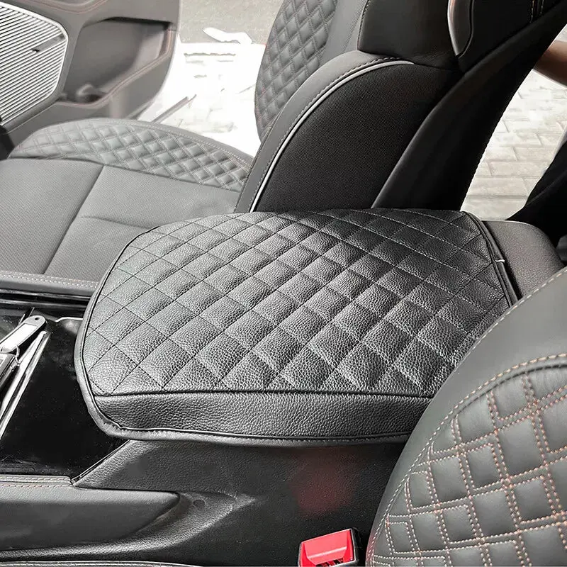 For 2022+ Jeep Grand Cherokee Center Console Armrest Pad Cover – Leather Protective Lid Cover - Image 5