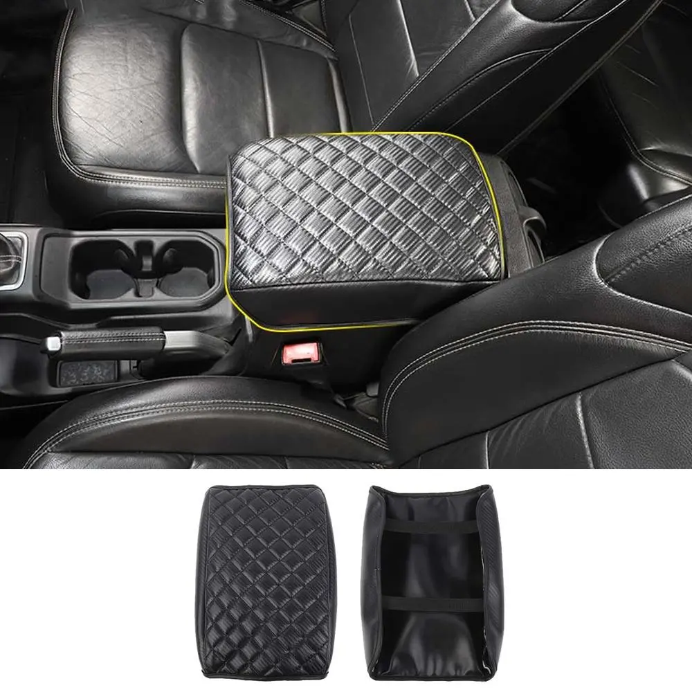 For 2018+ Jeep Wrangler JL / Gladiator JT Armrest Cushion Cover Console Box Pad Protector