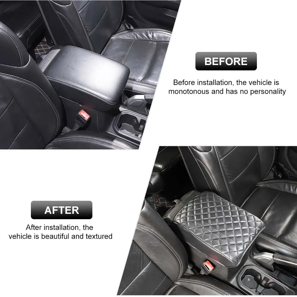 For 2018+ Jeep Wrangler JL / Gladiator JT Armrest Cushion Cover Console Box Pad Protector - Image 2