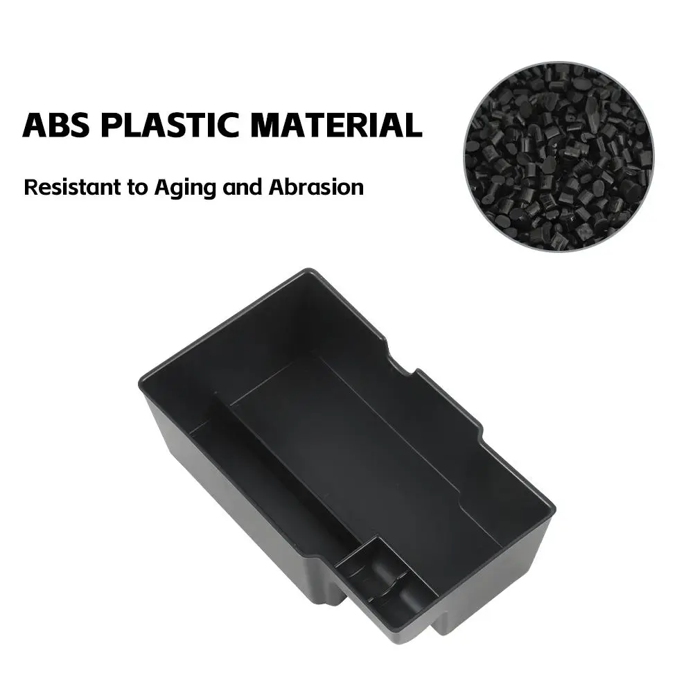 For 2015+ Jeep Renegade Armrest Storage Tray Center Console Storage Box Organizer Black - Image 6