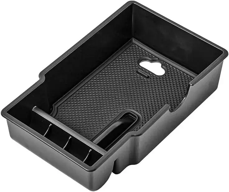 For 2015+ Jeep Renegade Armrest Storage Tray Center Console Storage Box Organizer Black - Image 8