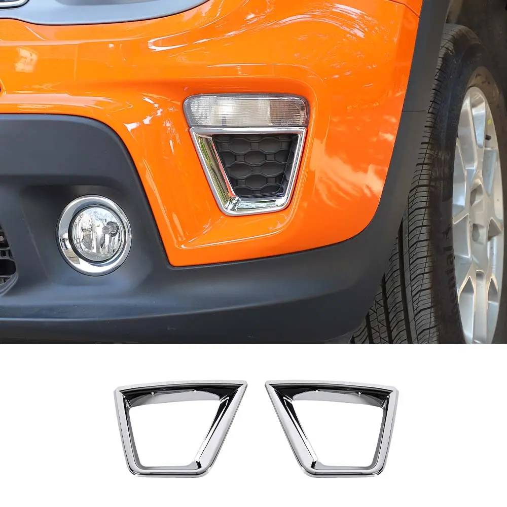 For 2019+ Jeep Renegade Auto Front Turn Signal Light Frame Trim Bezel - Image 11