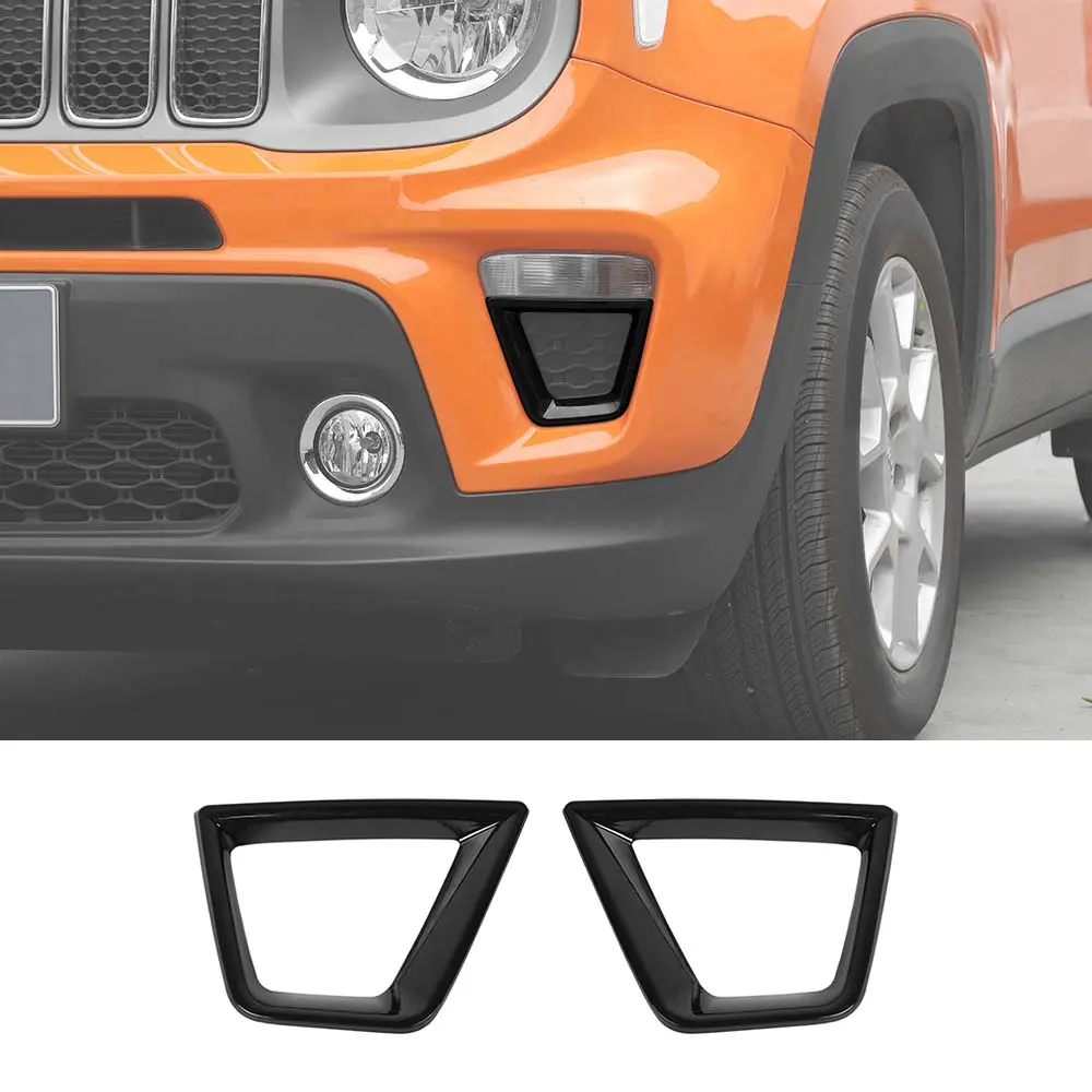 For 2019+ Jeep Renegade Auto Front Turn Signal Light Frame Trim Bezel - Image 12