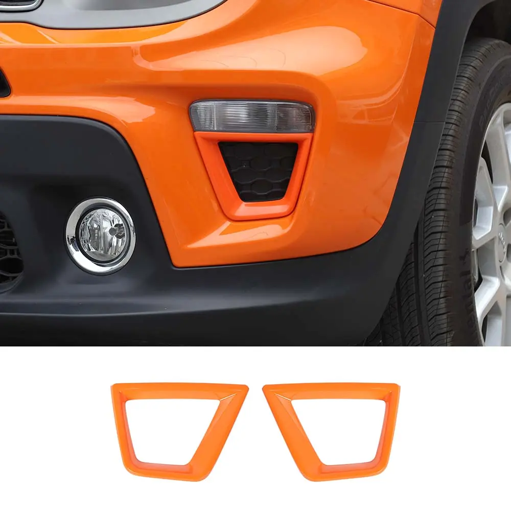 For 2019+ Jeep Renegade Auto Front Turn Signal Light Frame Trim Bezel - Image 9
