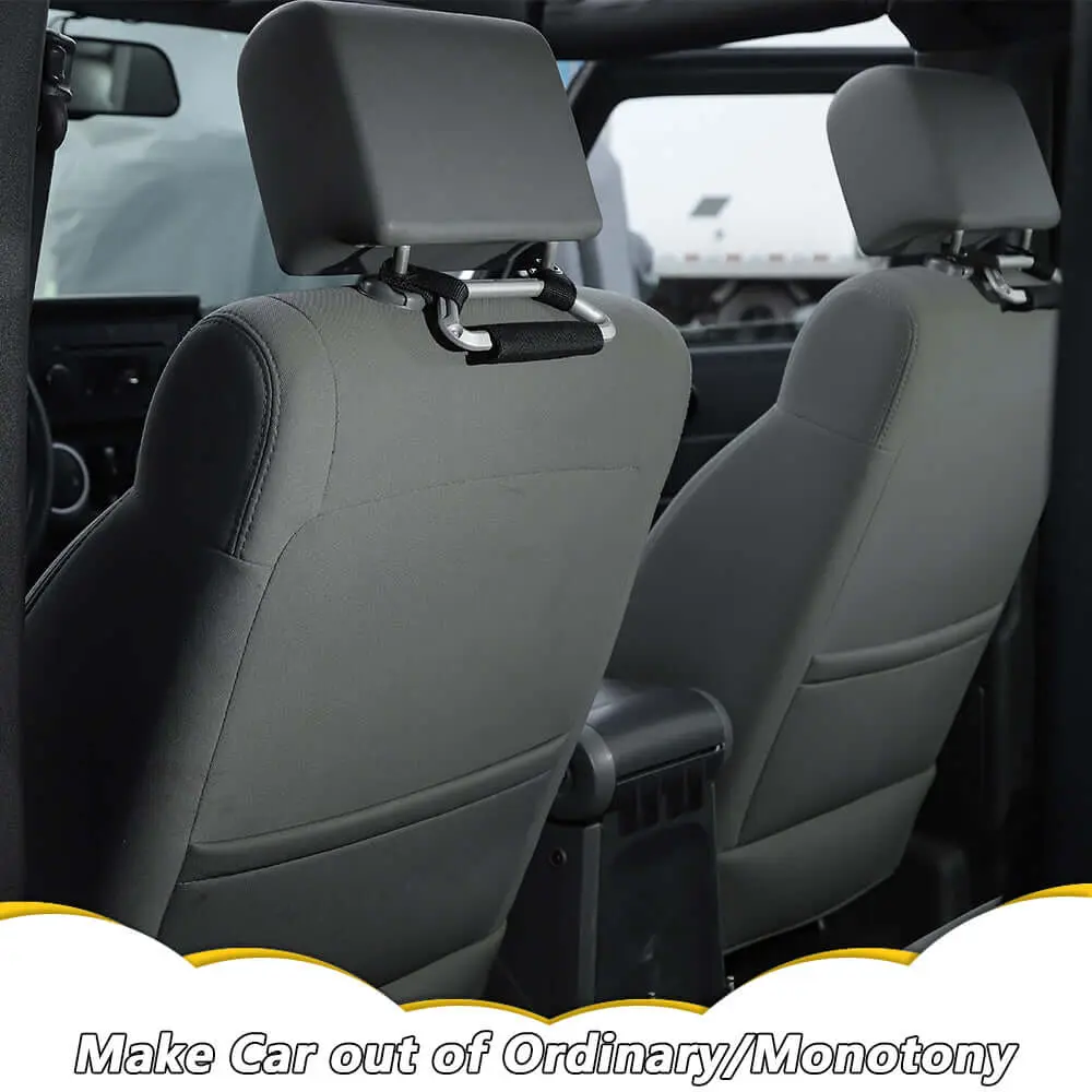 For Jeep Universal Back-Grip Headrest Passenger Grab Handles - Image 4