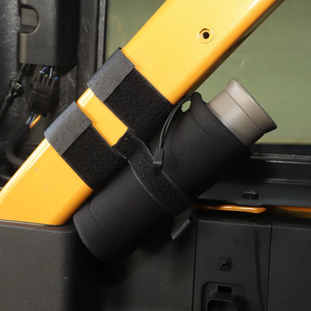 For Jeep Wrangler CJ YJ TJ JK JL JT Bandage Roll Bar Fire Extinguisher Holder Small - Image 4