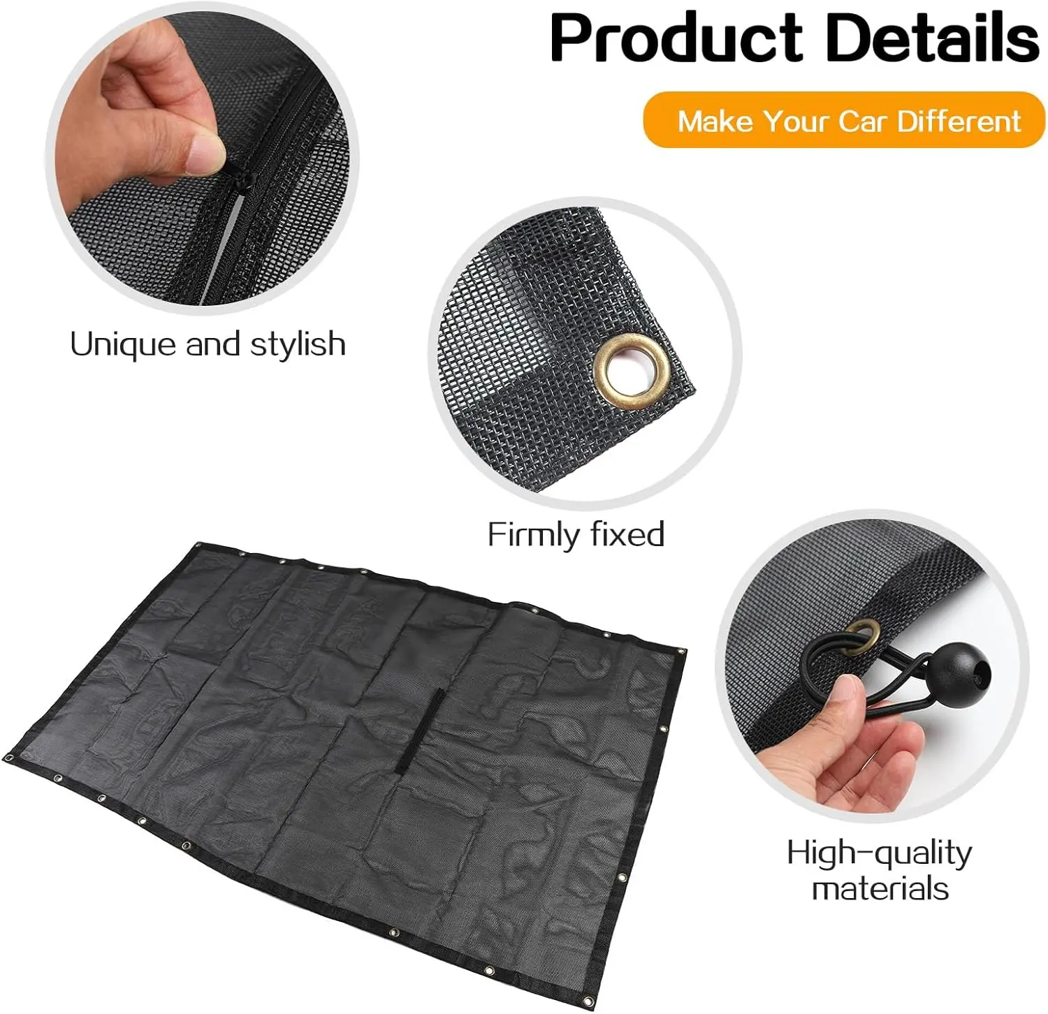 For 2018+ Jeep Wrangler JL JLU 2 Door Bikini Mesh Shade Top Cover UV Protection Full Length Long & Short Size - Image 6