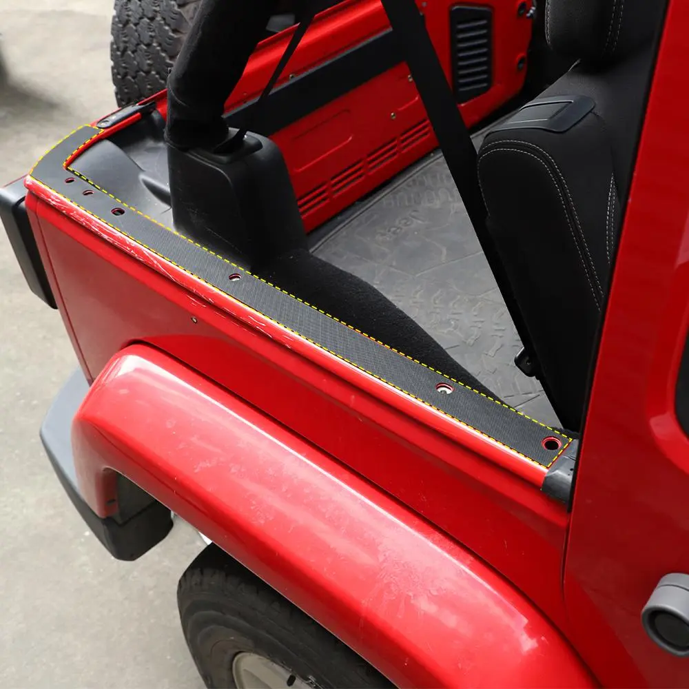 For 2011-2018 Jeep Wrangler JK 4Door Car Roof Mounting Hole Pad Cover Black - Image 3