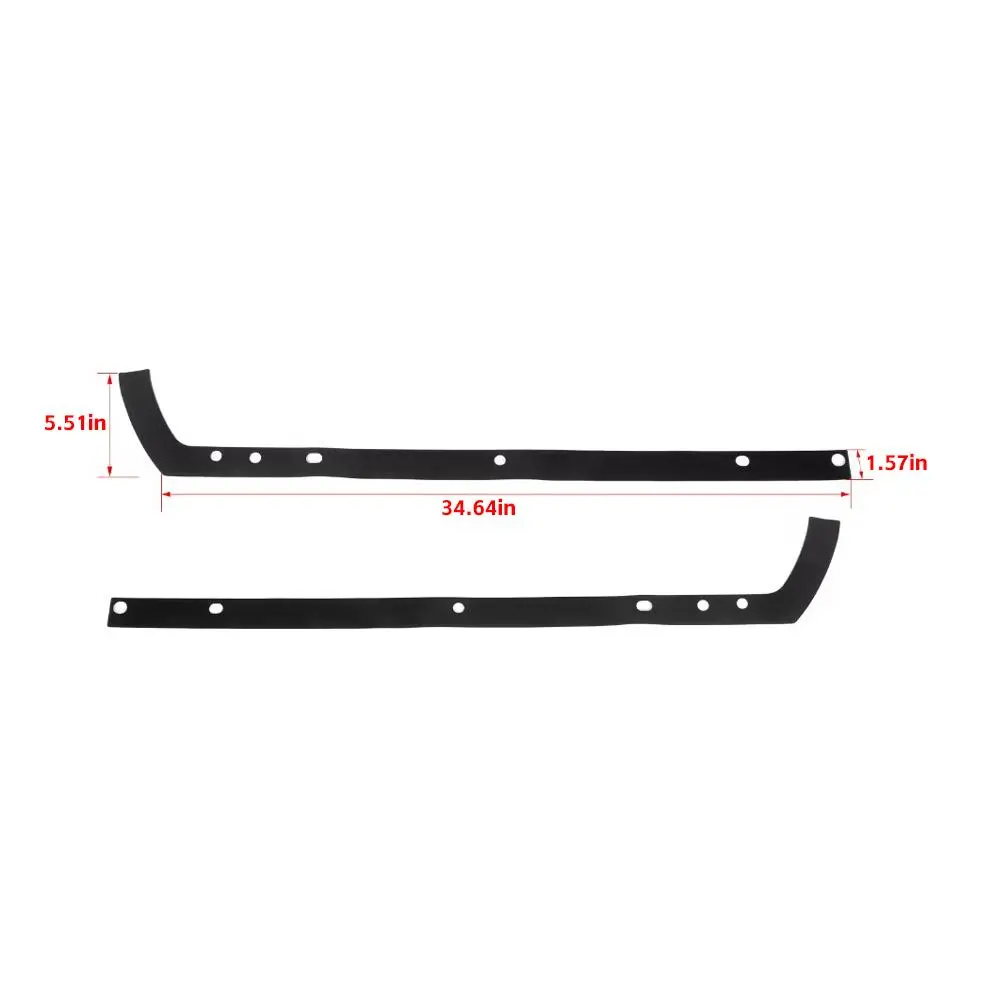 For 2011-2018 Jeep Wrangler JK 4Door Car Roof Mounting Hole Pad Cover Black - Image 8