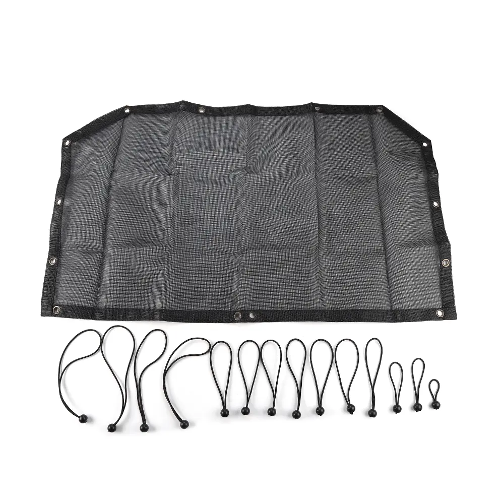 For 1997-2006 Jeep Wrangler TJ Half-Length Mesh Bikini Top Sunshade – UV Protection Soft Roof Cover - Image 7