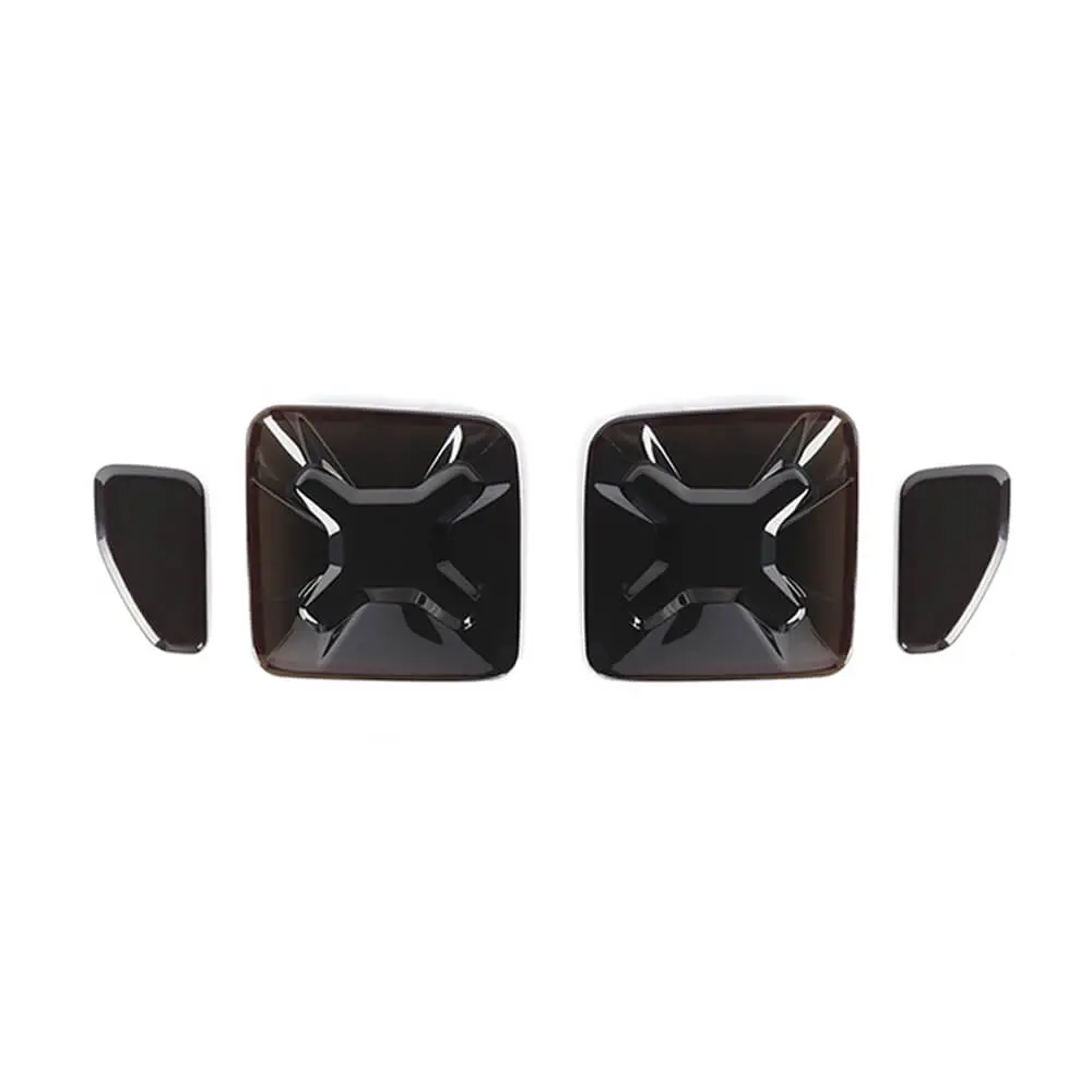 For 2015+ Jeep Renegade Smoked Rear Tail Light Guards Trim Cover Blackened - Image 7