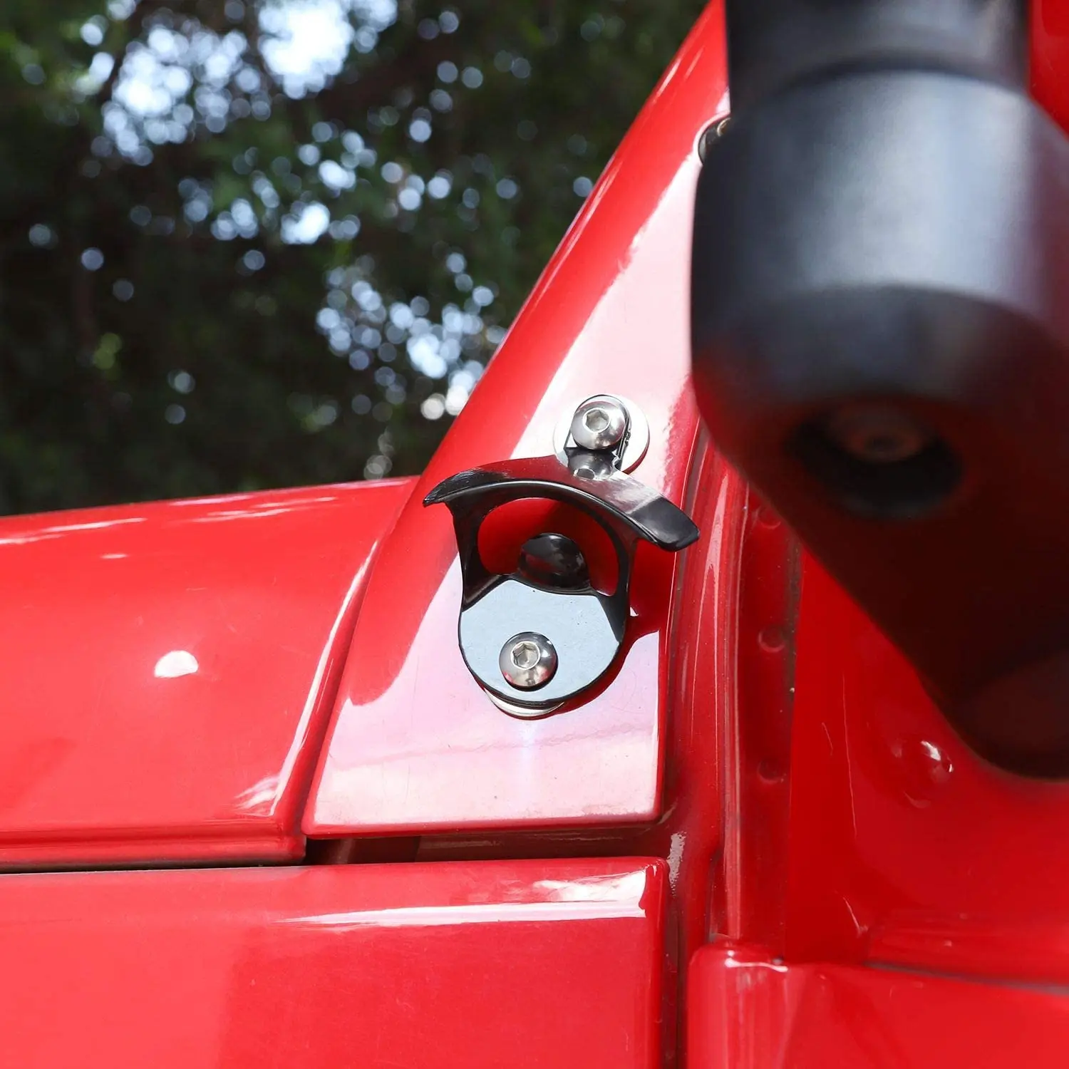 For 2007-2018 Jeep Wrangler JK JKU Unlimited Body Mounted Beer Bottle Opener - Image 3