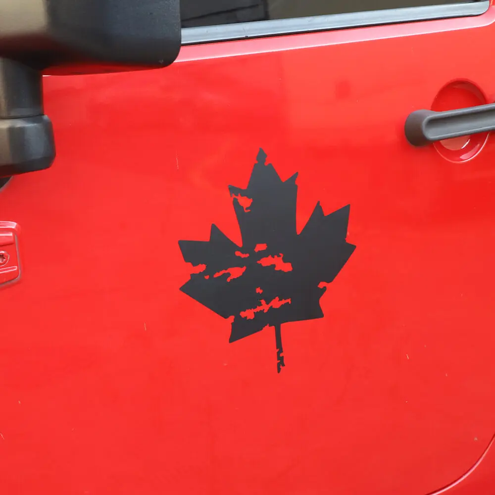 For Jeep Wrangler CJ YJ TJ JK JL JT Canadian Maple Leaf Decal Sticker - Image 3