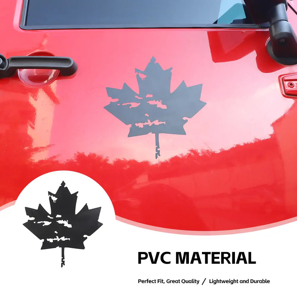 For Jeep Wrangler CJ YJ TJ JK JL JT Canadian Maple Leaf Decal Sticker - Image 5