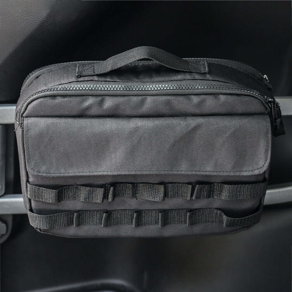 For Jeep Cherokee & Wrangler JL JK TJ JT Trunk Canvas Storage Bag Tool Kit & Cargo Organizer Saddlebag - Image 2
