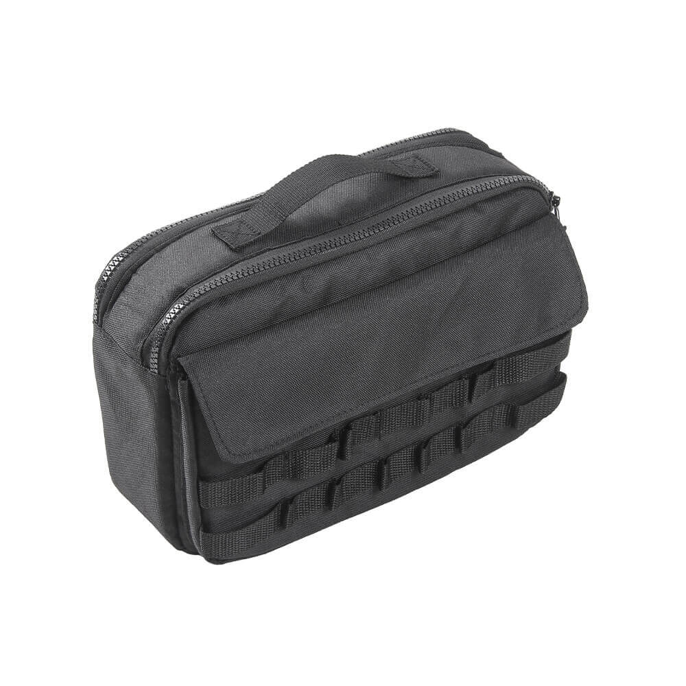 For Jeep Cherokee & Wrangler JL JK TJ JT Trunk Canvas Storage Bag Tool Kit & Cargo Organizer Saddlebag - Image 5