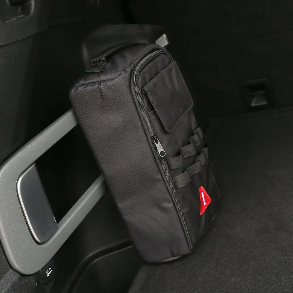 For Jeep Wrangler JL JK TJ JT, Cherokee Trunk Canvas Storage Bag Tool Kit & Cargo Organizer Saddlebag - Image 2