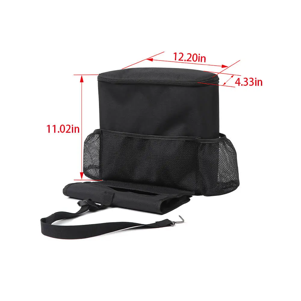 For Jeep Wrangler CJ YJ TJ JK JL JT Car Back Seat Multi-Pocket Travel Cooler Storage Bag Box Hanger Organizer Holder - Image 7