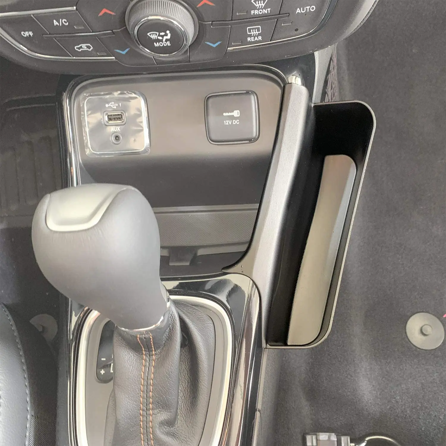 For 2017-2019 Jeep Compass Center Console Gear Shift Storage Box, Organizer Tray Side Pocket - Image 5