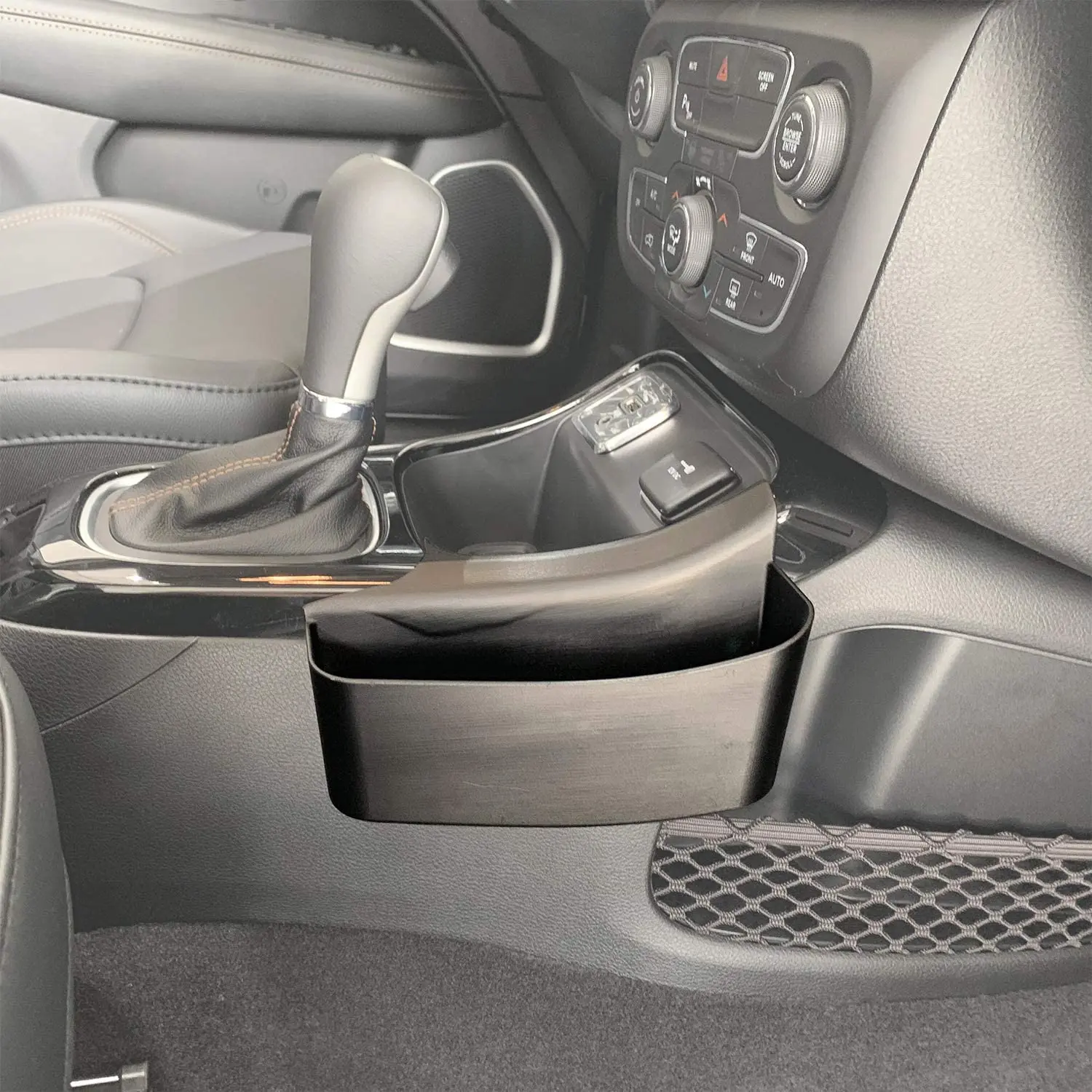 For 2017-2019 Jeep Compass Center Console Gear Shift Storage Box, Organizer Tray Side Pocket - Image 6