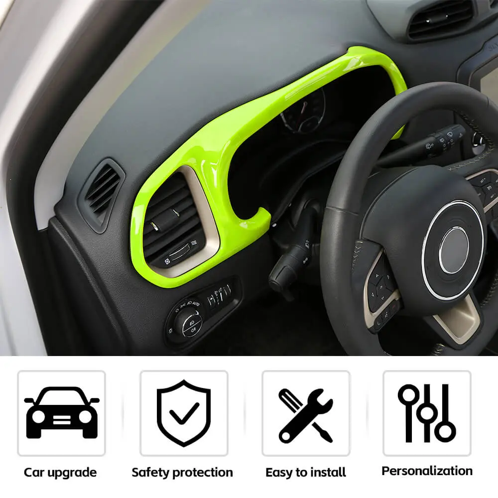 For 2015+ Jeep Renegade Car Dashboard Frame Decor Cover Trim - Image 5