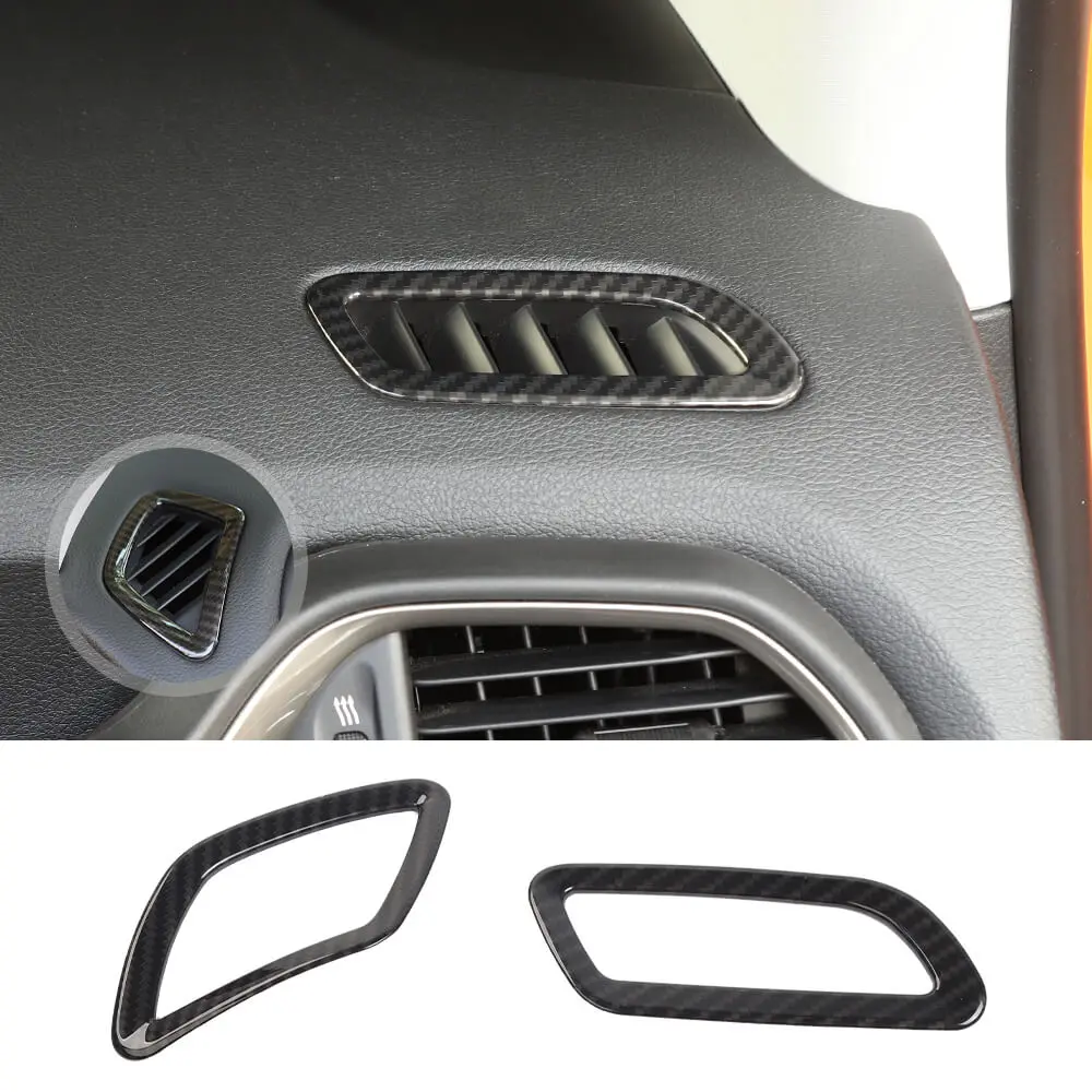 For 2015+ Jeep Renegade Dashboard Front Air Vent Outlet Ring Cover Trim
