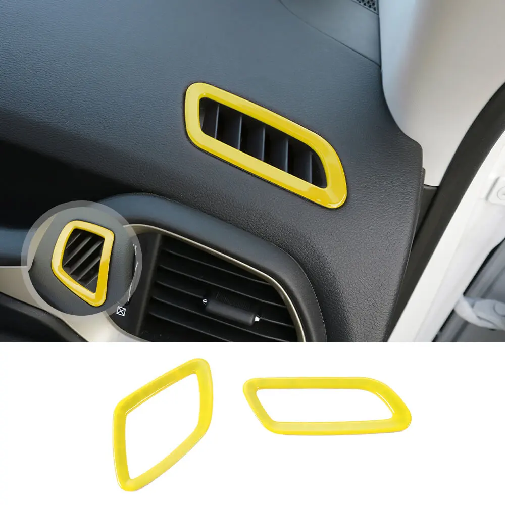 For 2015+ Jeep Renegade Dashboard Front Air Vent Outlet Ring Cover Trim - Image 11
