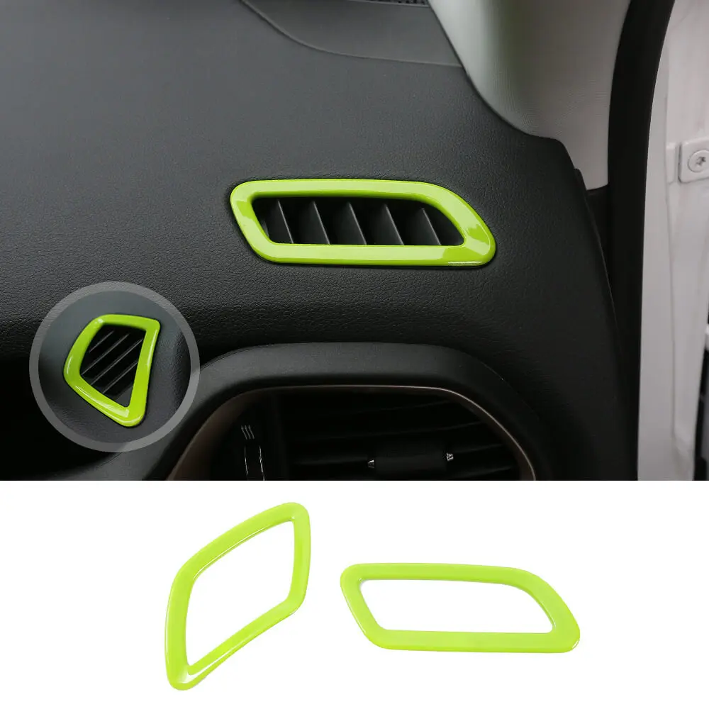 For 2015+ Jeep Renegade Dashboard Front Air Vent Outlet Ring Cover Trim - Image 12