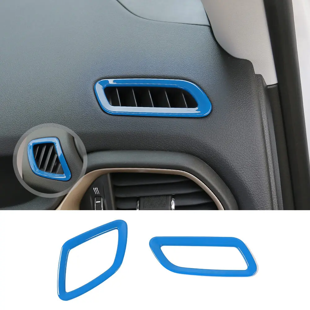 For 2015+ Jeep Renegade Dashboard Front Air Vent Outlet Ring Cover Trim - Image 14